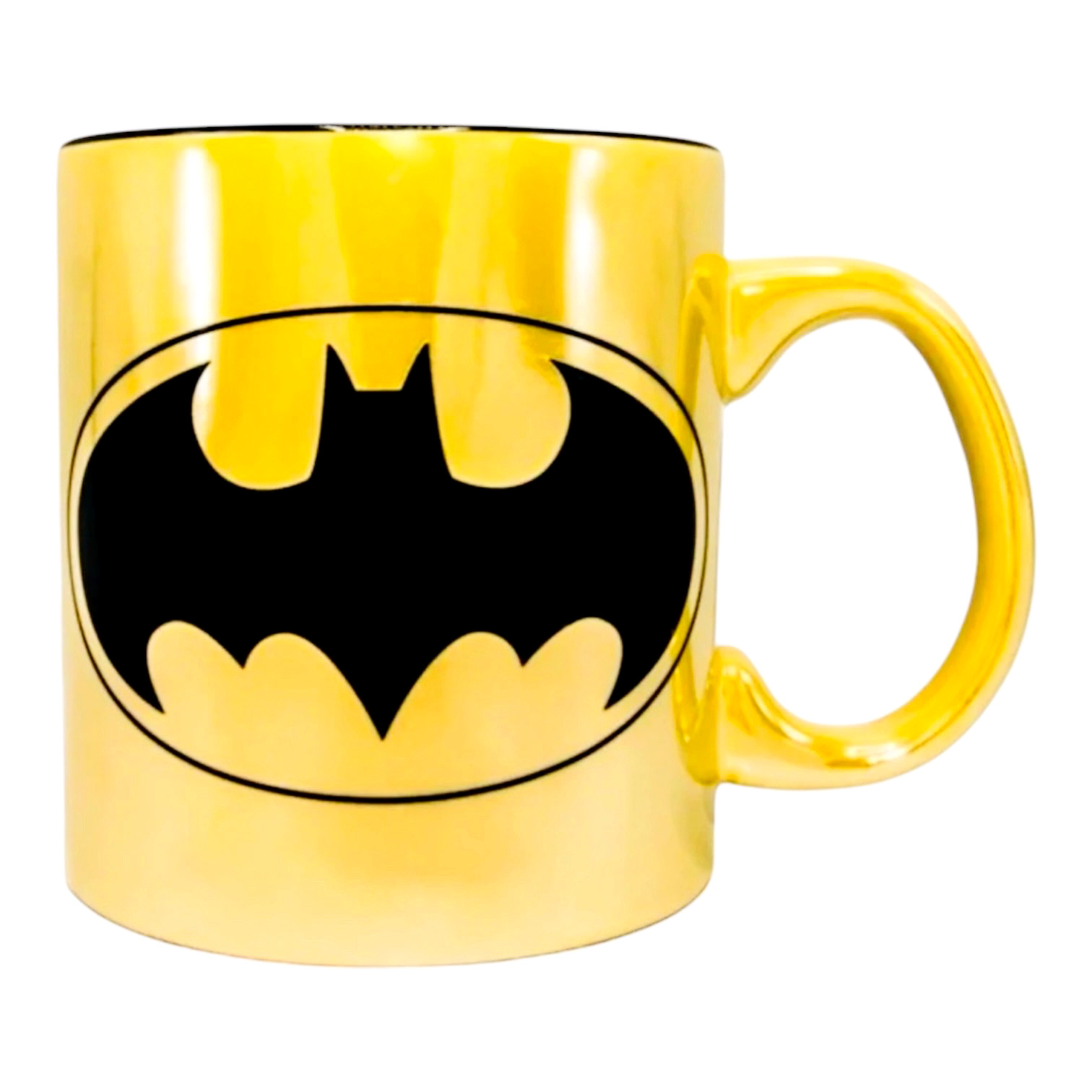 Batman Logo Gold 20 Oz Ceramic Coffee Mug DC Comics