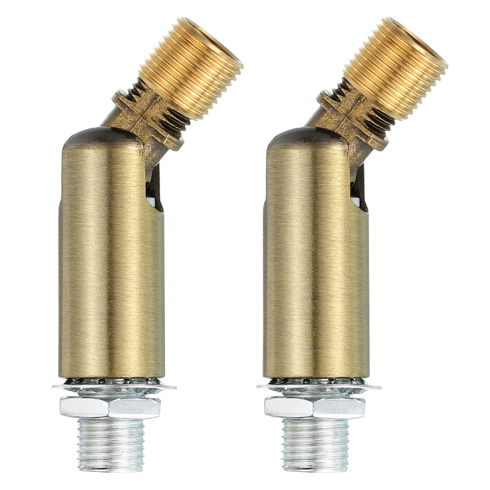 2Pcs 180 Degree M10 Thread Copper 46x15mm Sloped Ceiling Adapter