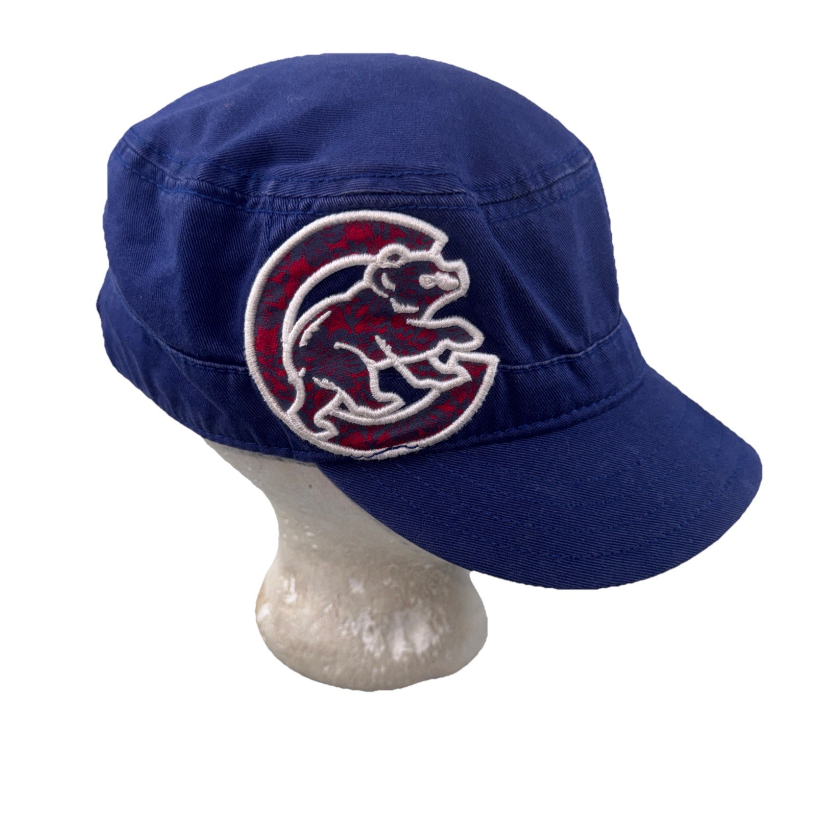 Chicago Cubs New Era Cadet Cap Womens Navy w Red Print Fabric Walking Bear MLB