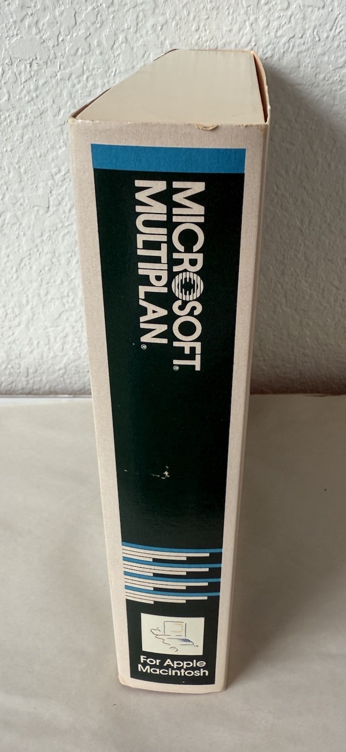Microsoft MULTIPLAN Electronic Spreadsheet Program Apple Macintosh No Floppy