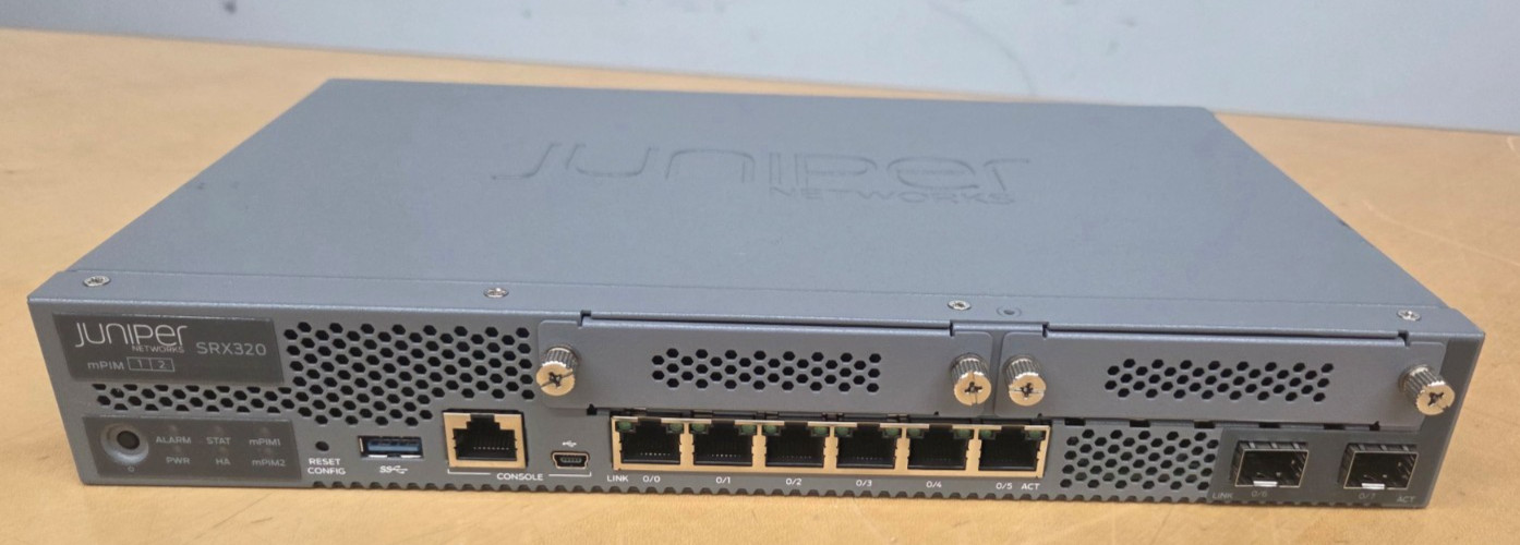 JUNIPER NETWORKS 8-Port Security Services Gateway Appliance SRX320