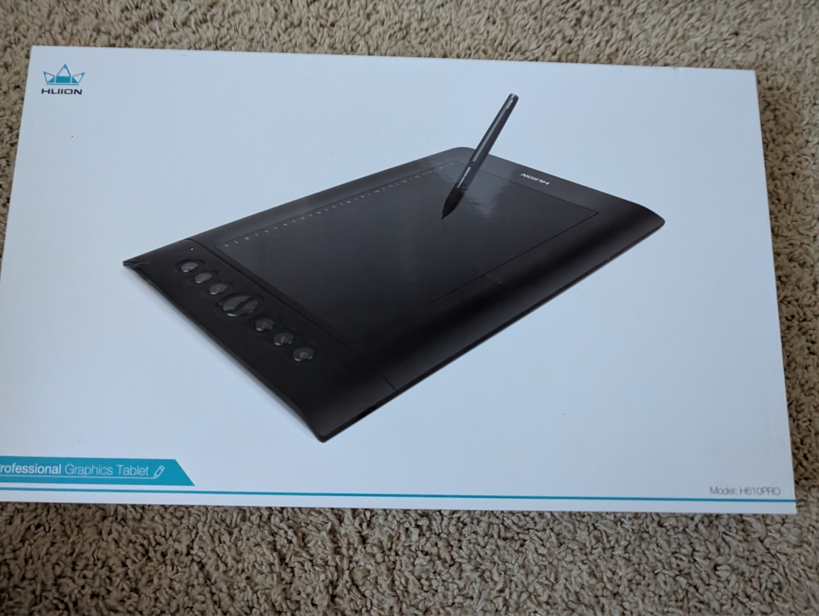 Huion H610PRO Professional Graphic Painting Drawing Portable Pen Table OPEN BOX