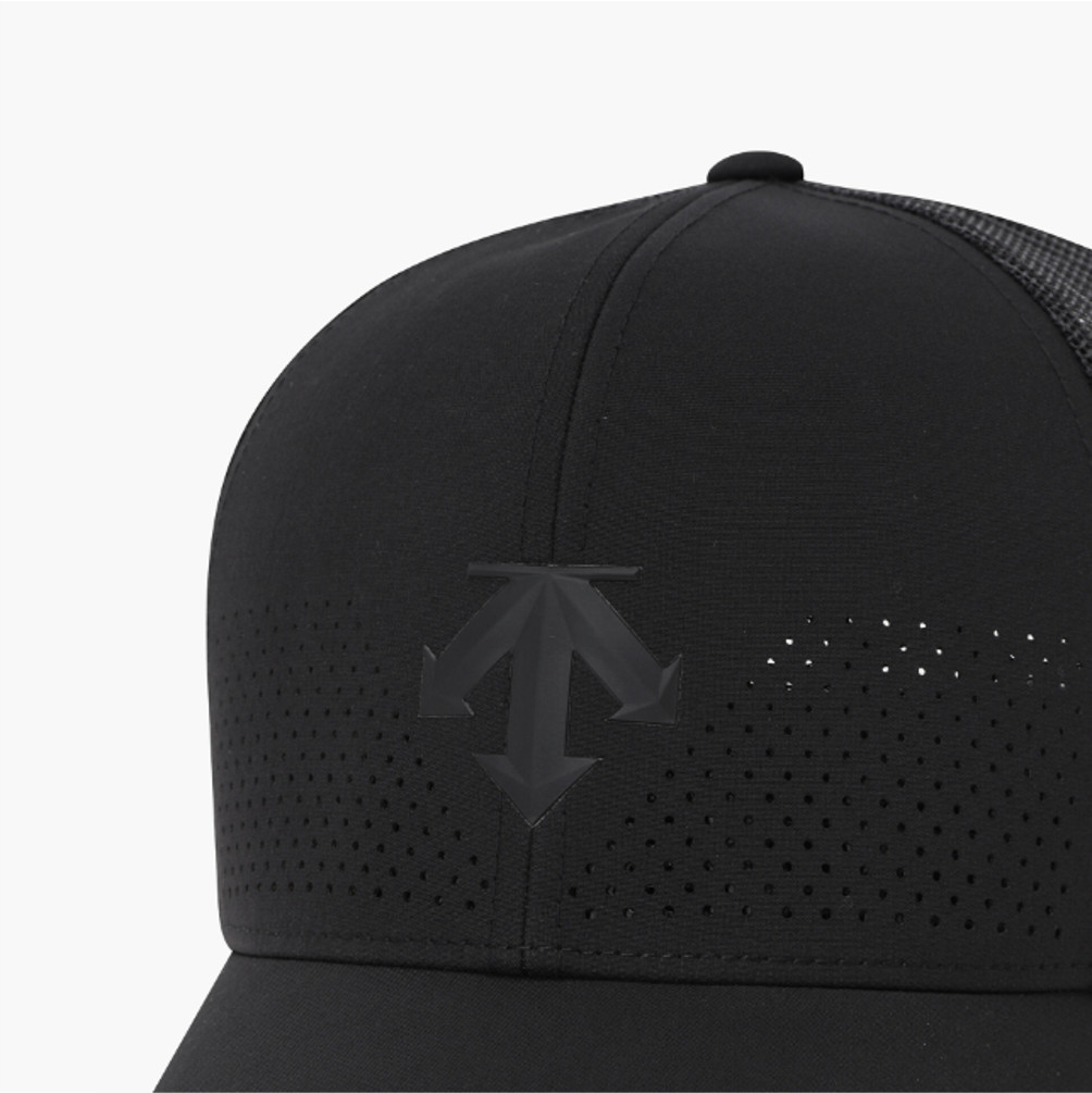 NEW DESCENTE GOLF Men's Half-Mesh Cap BLACK