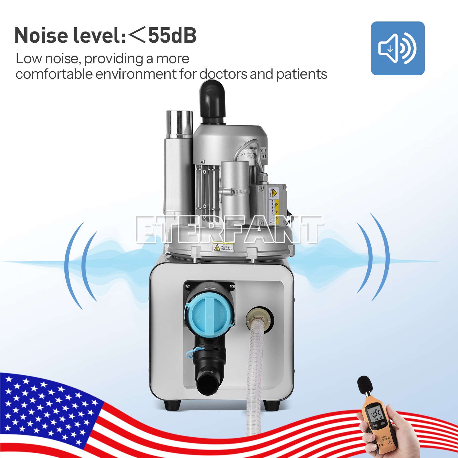 Dental Suction Machine Electric Vacuum System Suction Machine Variable Frequency