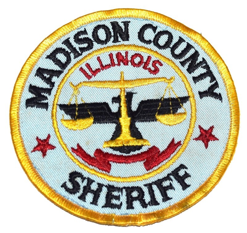 MADISON COUNTY – SHERIFF - ILLINOIS Sheriff Police Patch SCALE OF JUSTICE USED
