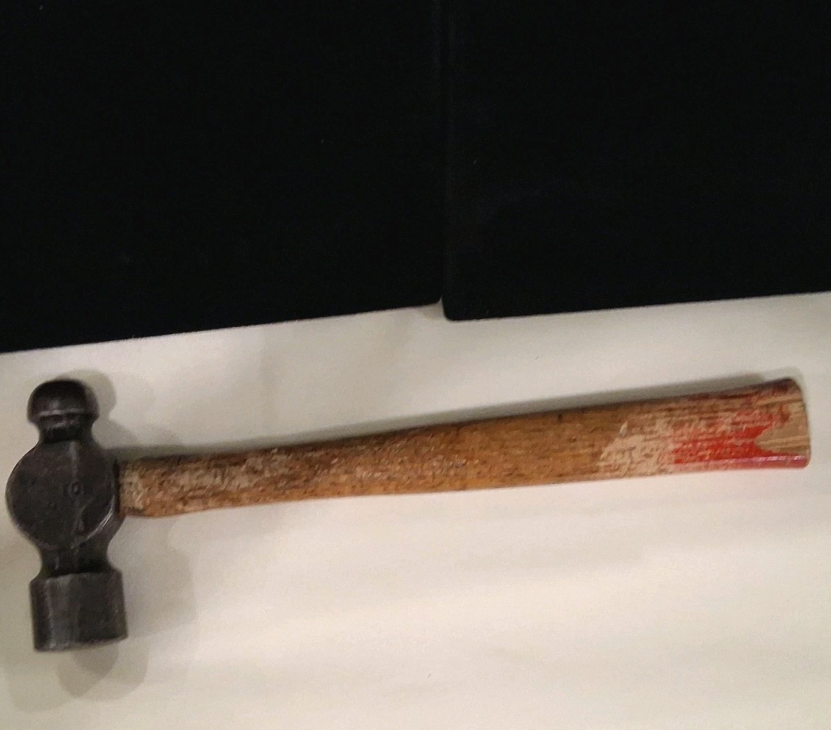 VTG Fulton Foundry Ball Peen  Hammer, 9inch Wood Handle, 3.5"Head, Orig.Finish