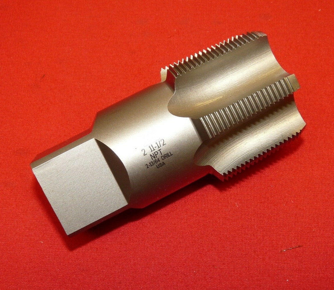 2" Pipe Tap Taper NPT Irwin 1910 ZR 11-1/2 TPI Cutting Cleaning USA Carbon Steel