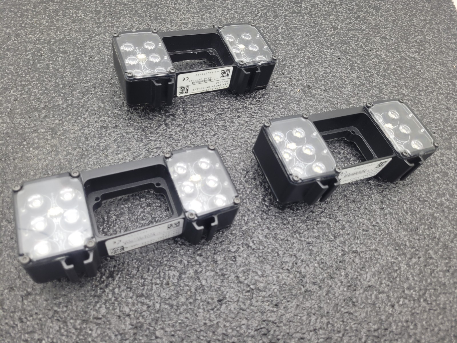 Lot of 3 Cognex Smart Vision Camera Lights 119-10104R / DM30X-HPIA3-WHI-W