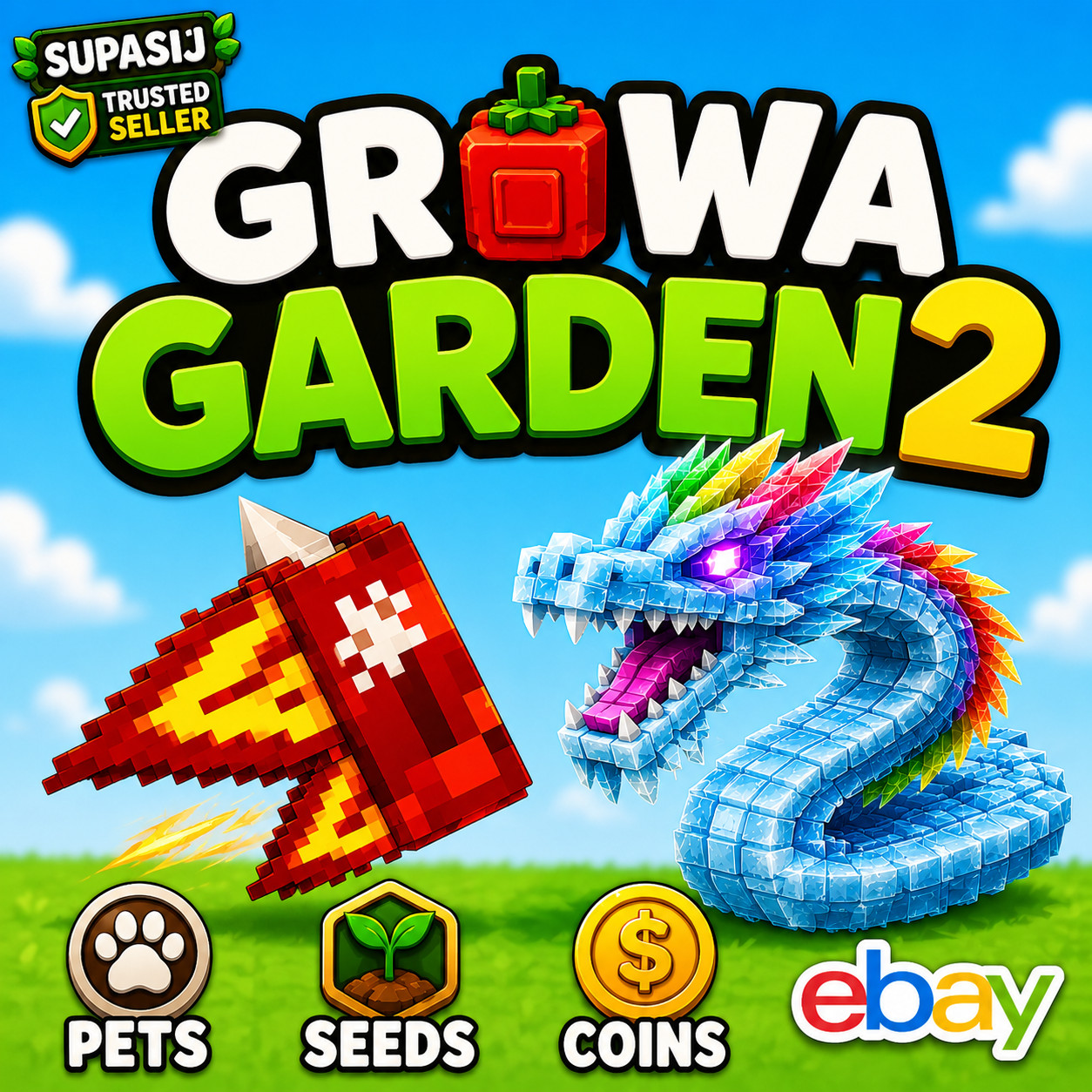 🪴Grow a Garden 2 | All Items, Seeds, Sheckles ⭐️GAG2 BULKS! 🟢Dragons & More⚡️