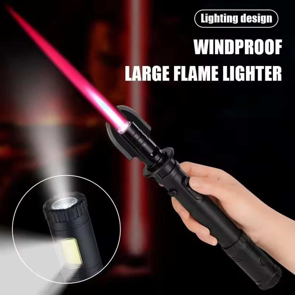 Lightsaber Lighter Torch, Camping Outdoor Windproof Straight Flame Lighter