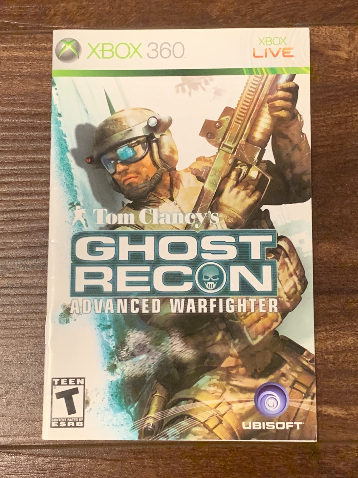 Tom Clancy's Ghost Recon Advanced Warfighter XBOX 360 Instruction Manual Only