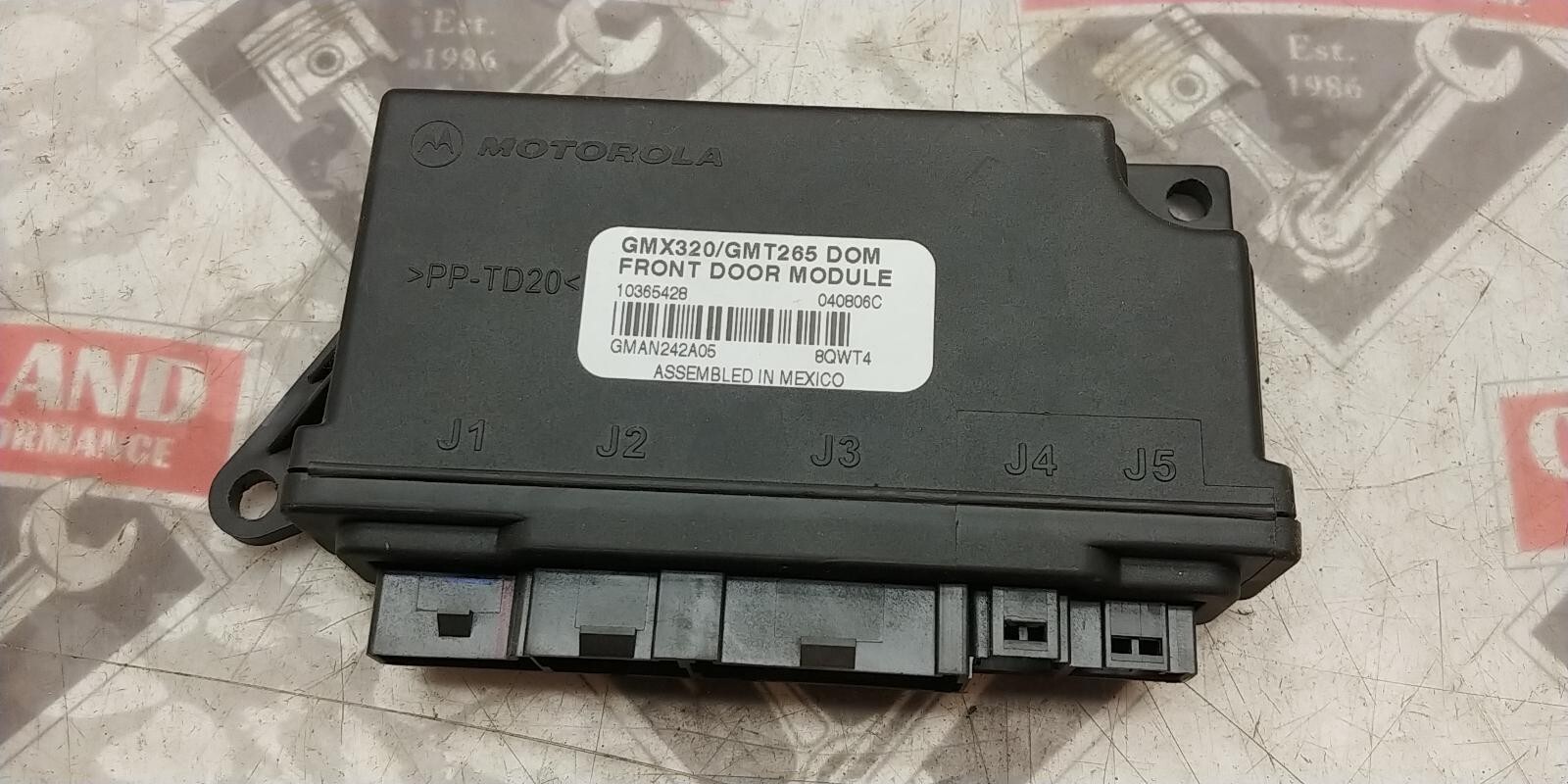 2004-2006 Cadillac CTS SRX OEM Multifunction Front Door Control Module 10365428