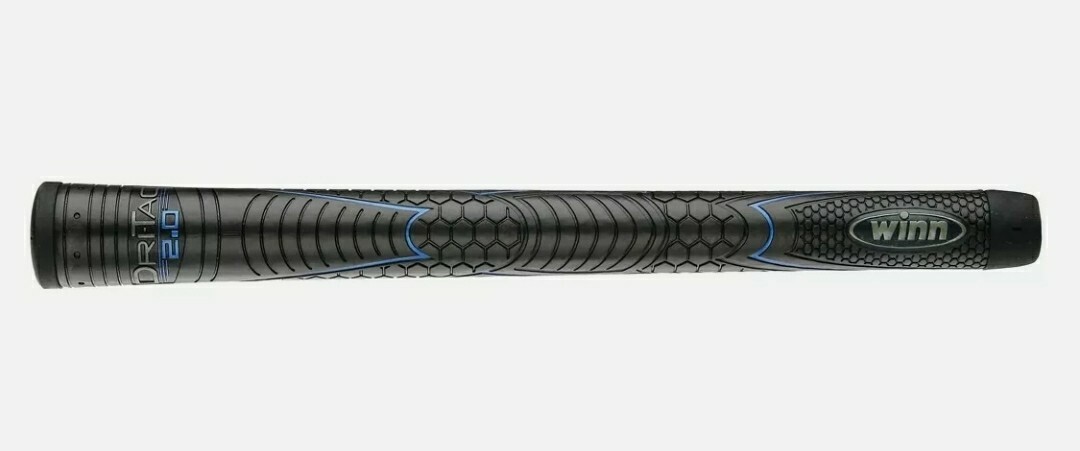 13 Winn Dri Tac 2.0 Black/Blue Golf Grips -2021 New model Midsize - 19451