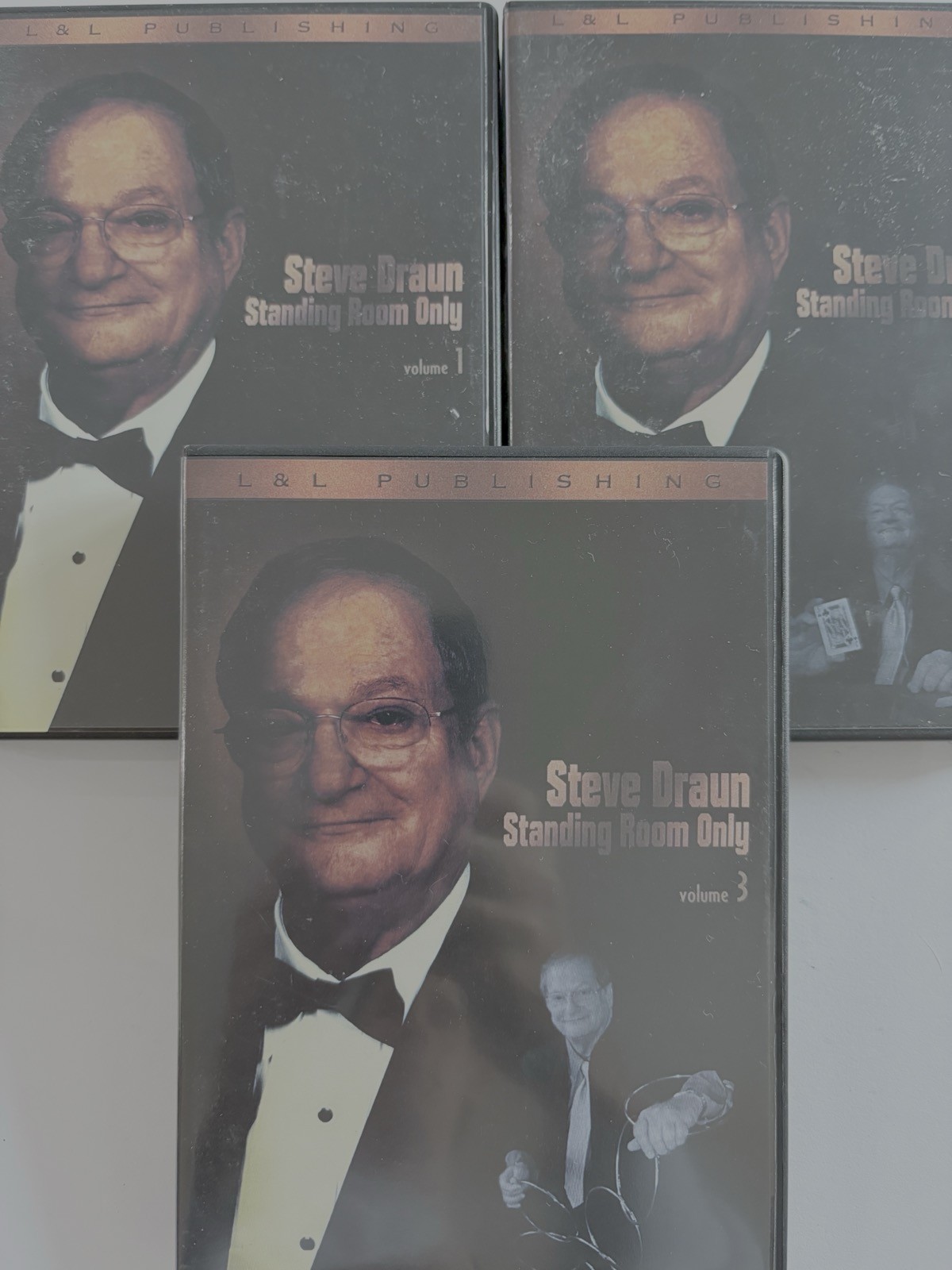 Set Of 3 x STEVE DRAUN - Standing Room Only - Magic DVDs As Pictured S07