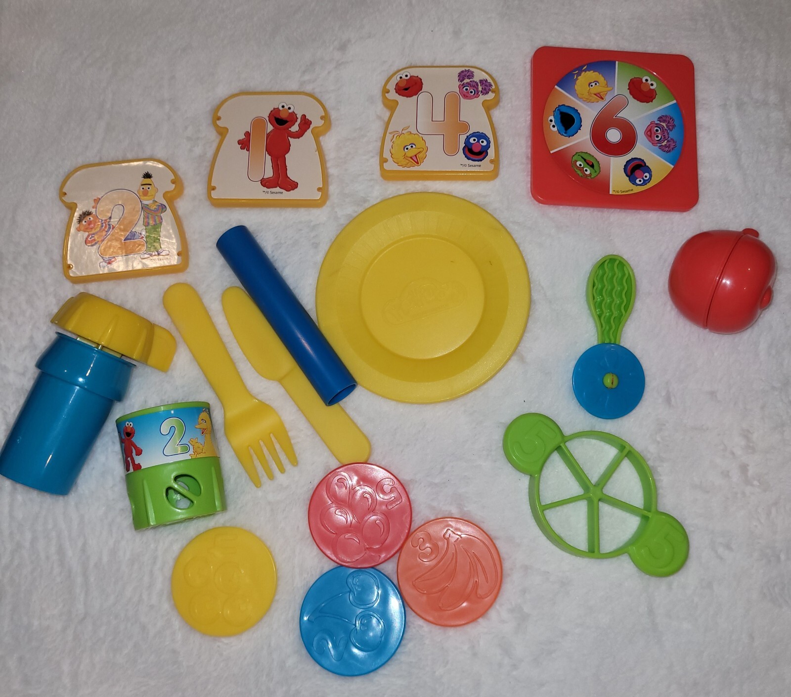 Vintage Sesame Street Play Doh Set Counting