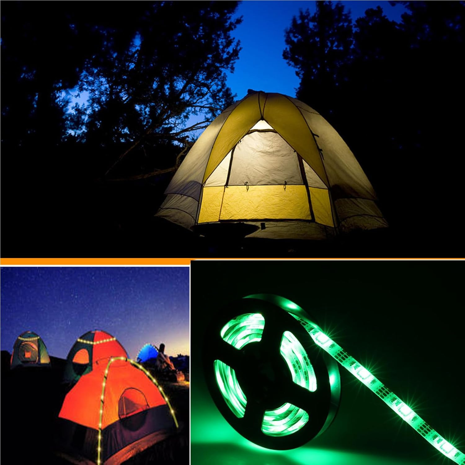 Battery Powered LED Strip Lights, 24-Keys Remote Controlled, DIY Indoor
