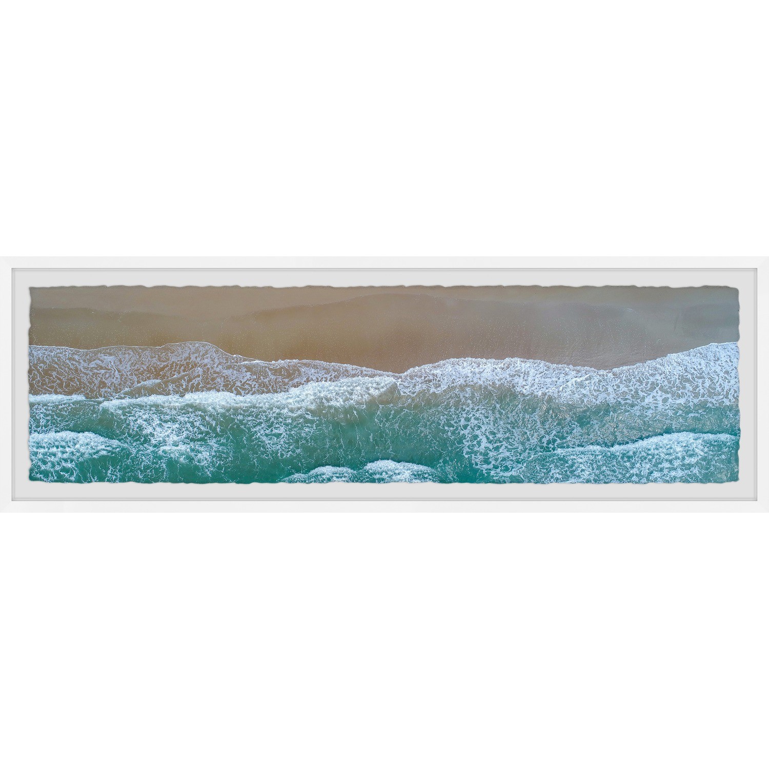 Marmont Hill Amazing Seaside Waves Framed Painting Print