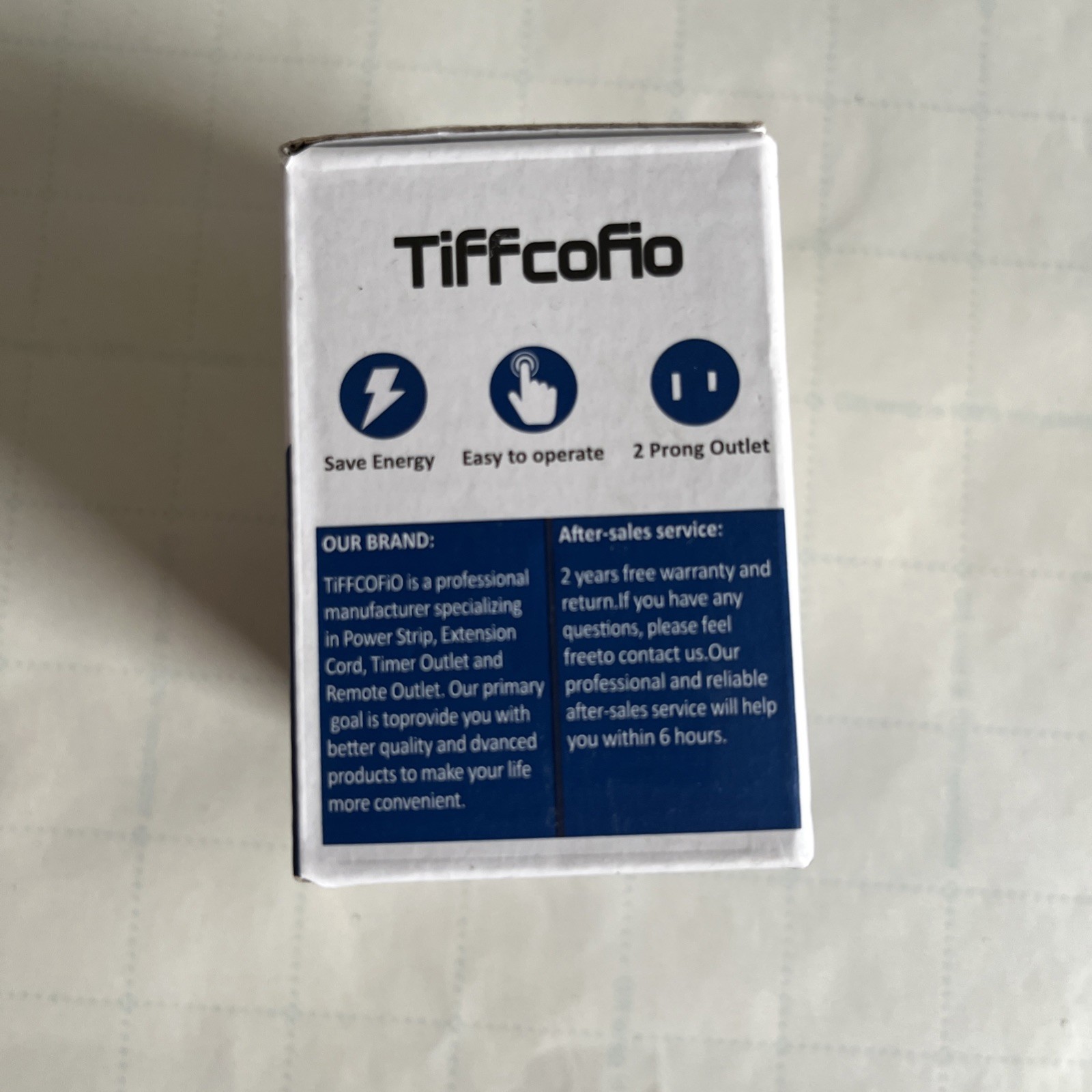 TiFFCOFiO Indoor 15A/1875W Digital Light Programmable Outlet Timer 2 Prong Plug