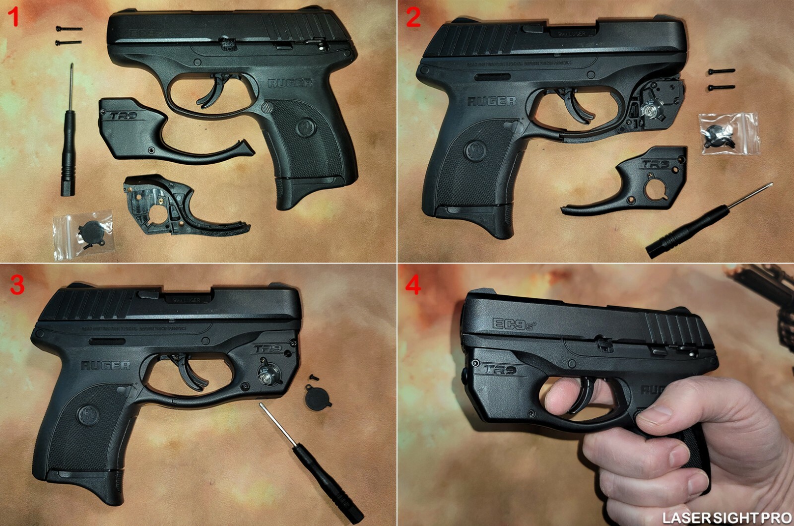 ArmaLaser TR39-G Ruger LCP Max GREEN Laser Sight with Grip Touch Activation