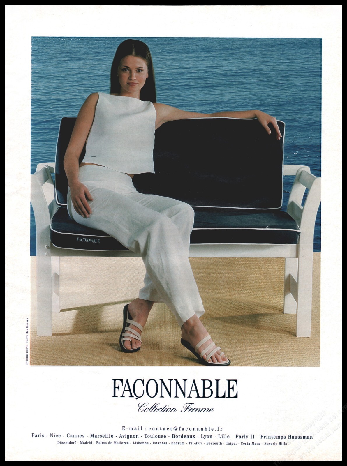 Footwear Magazine Print Ad Women Fashion Long Legs shoes 2000 -1pg
