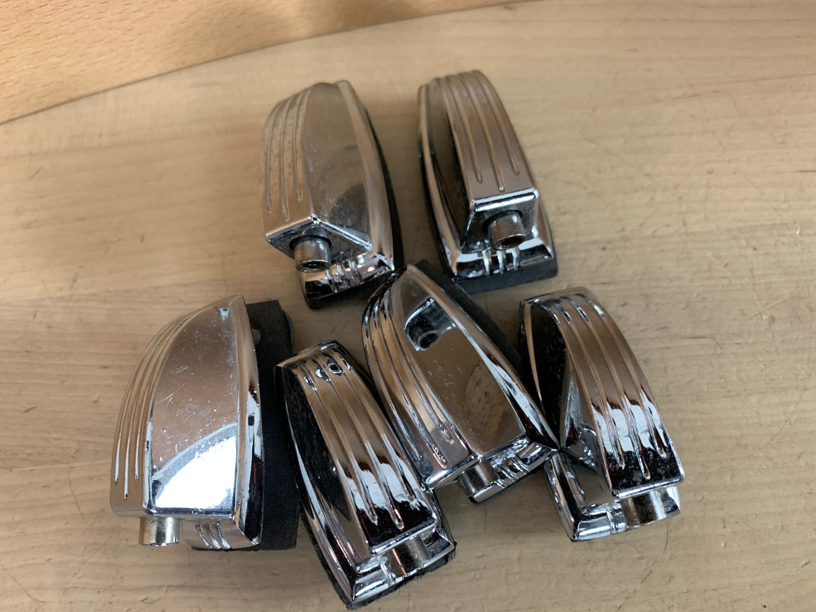 Lot of 6x Ludwig Small Classic LUG CASING Snare Tom Drum Part 90s Vtg Springless