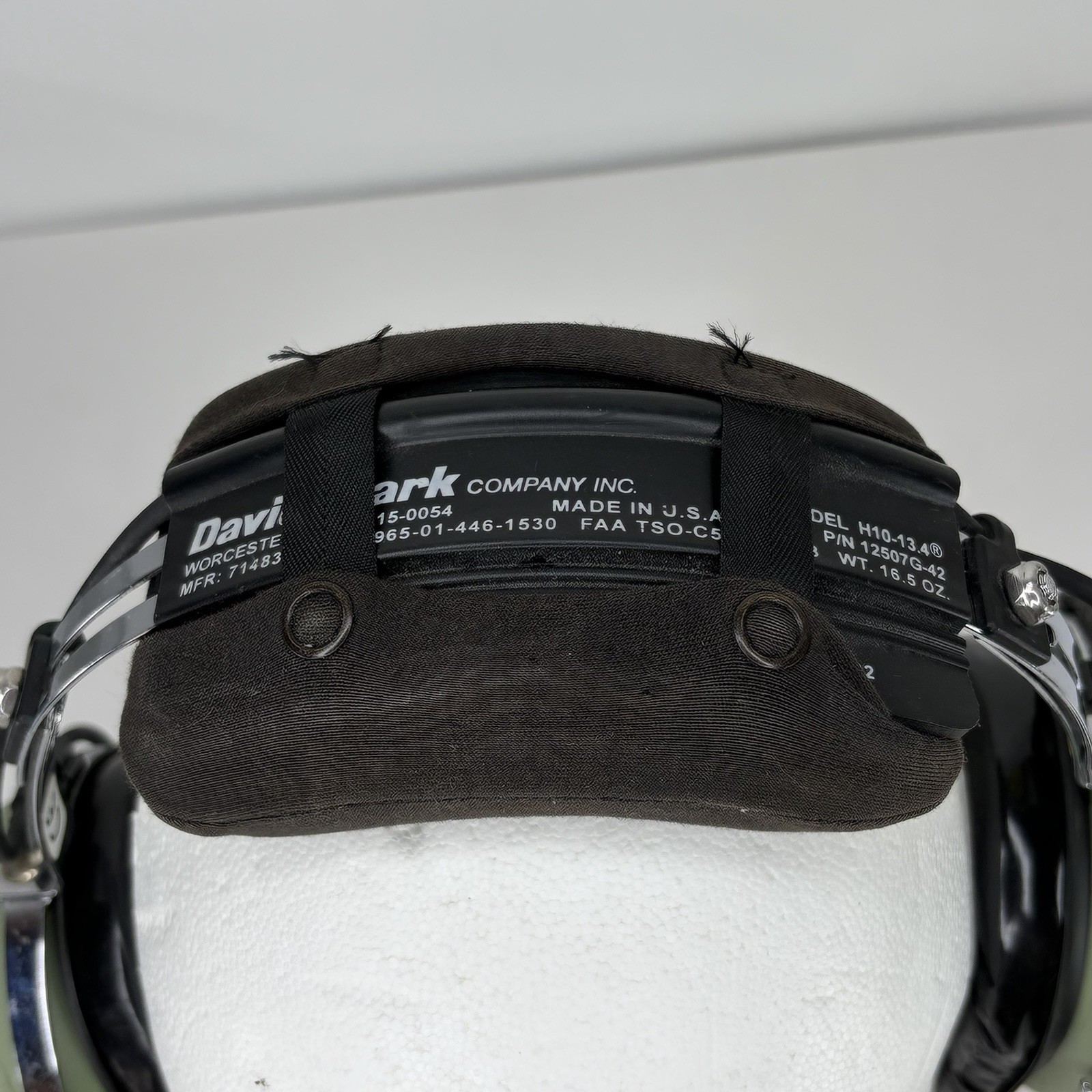 David Clark H10-13.4 Aviation Headset Missing Mic Cover