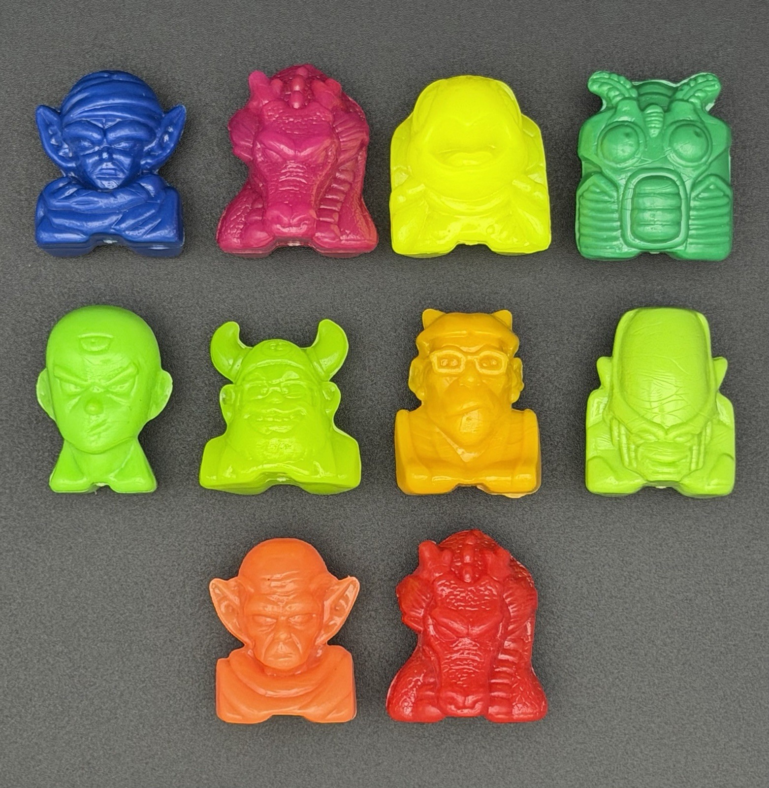 Classic Crazy Bones Dragon Ball Z Lot of 10 Mixed Solid Figures