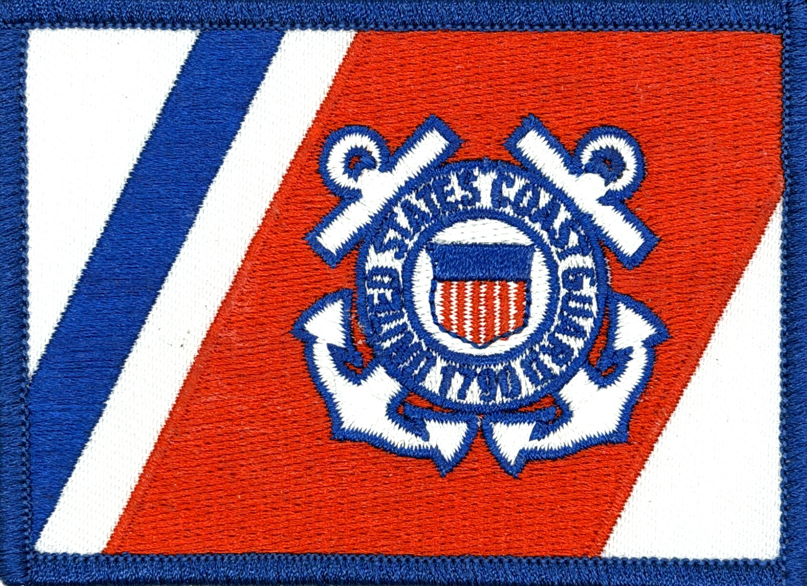 U.S. COAST GUARD MILITARY FLAG APPLIQUE EMBROIDERED PATCH EE-V21