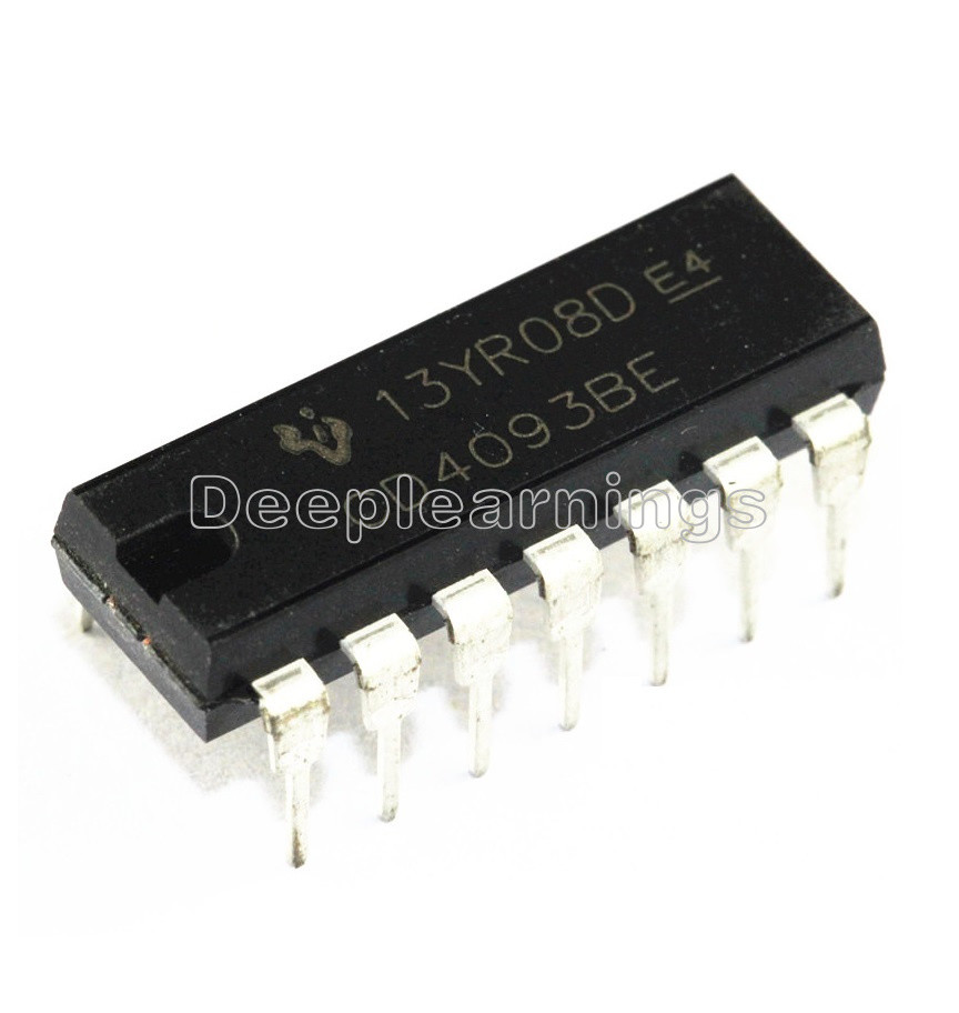 100PCS TI CHIP CD4093BE CD4093 4093 DIP-14 DIY DEVELOPE NEW IC