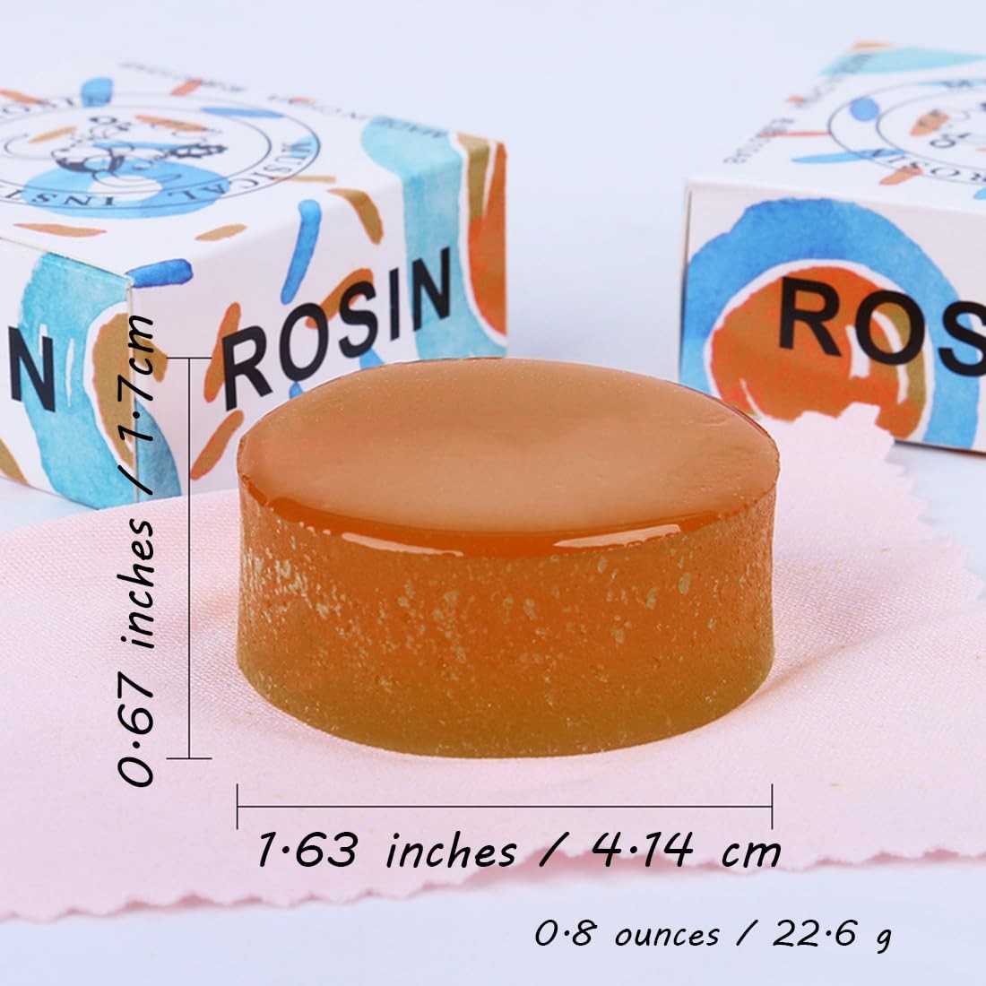 Violin Rosin Light Low Dust Round Cello Viola Bow Resin String Instrument