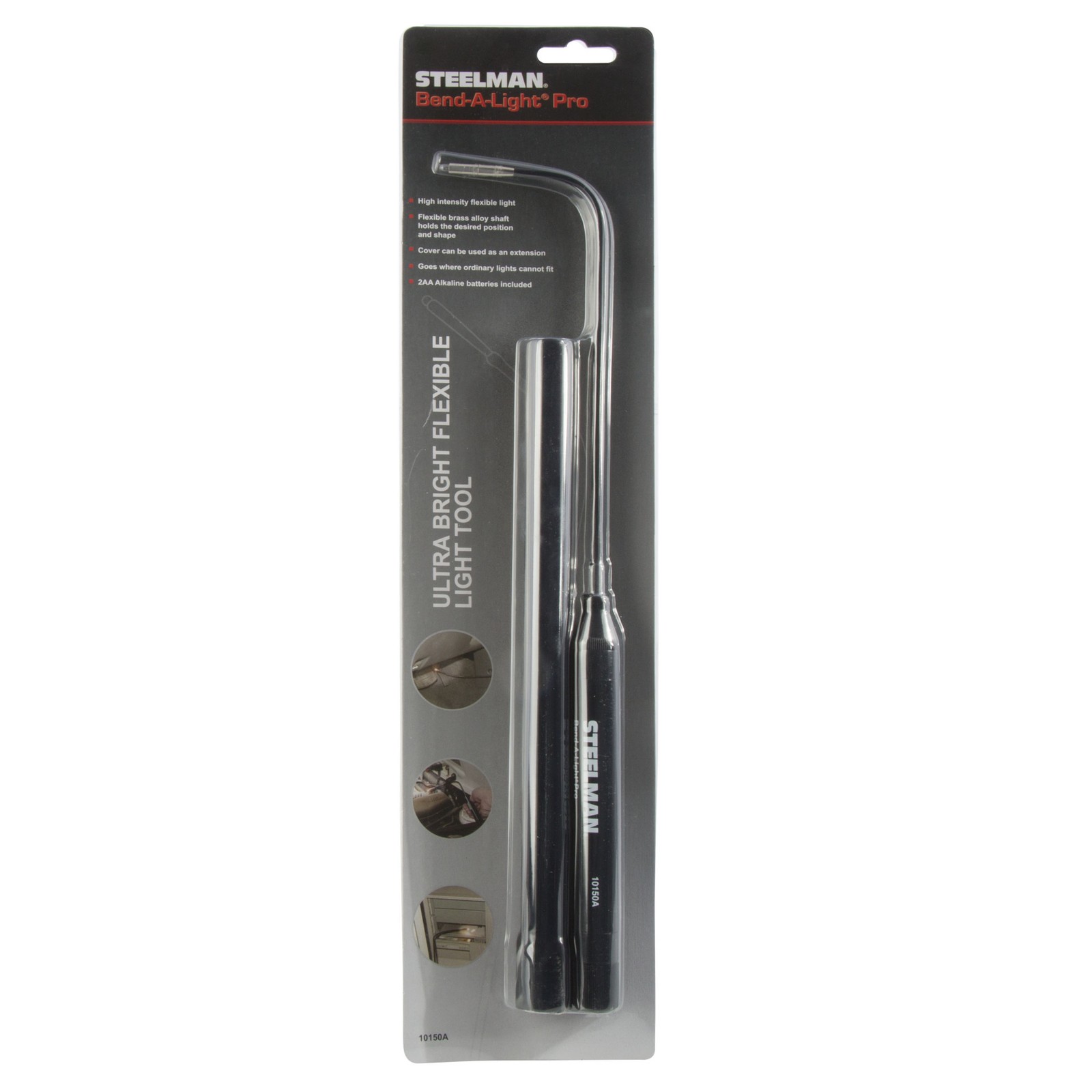 Steelman 16 in. Bend-A-Light Pro Flexible Flashlight Inspection Tool 10150A