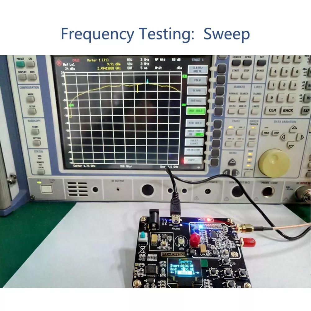 ADF4351 Sweep Frequency Generator Module with Wide Voltage Power Supply