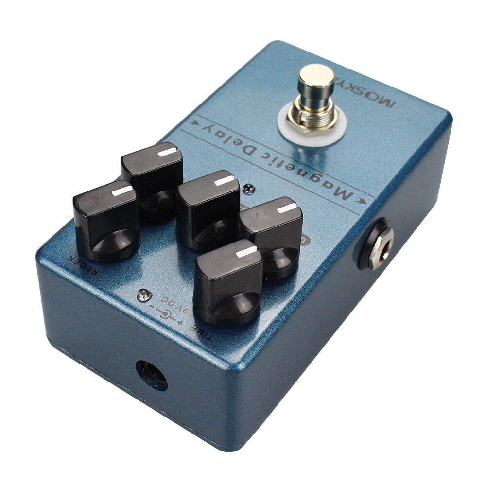 Mosky Delay/Distortion/Fuzz Guitar Bass Effect Pedal True Bypass with LED Light