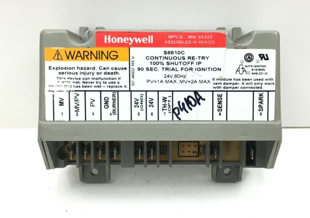 Honeywell Ignition Control Board S8610C 1005 used #P410A