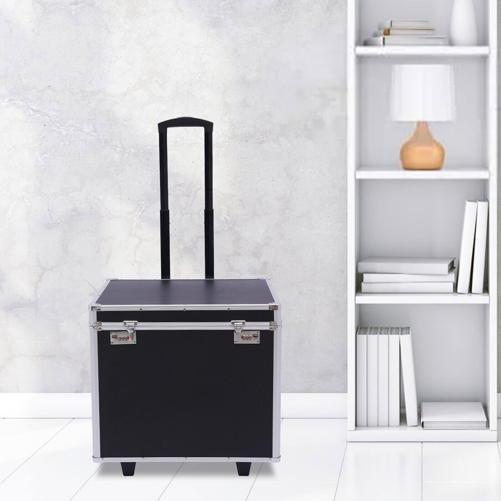 Portable Fireproof Document File Organizer Box Storage Filing Cabinet Safe Box