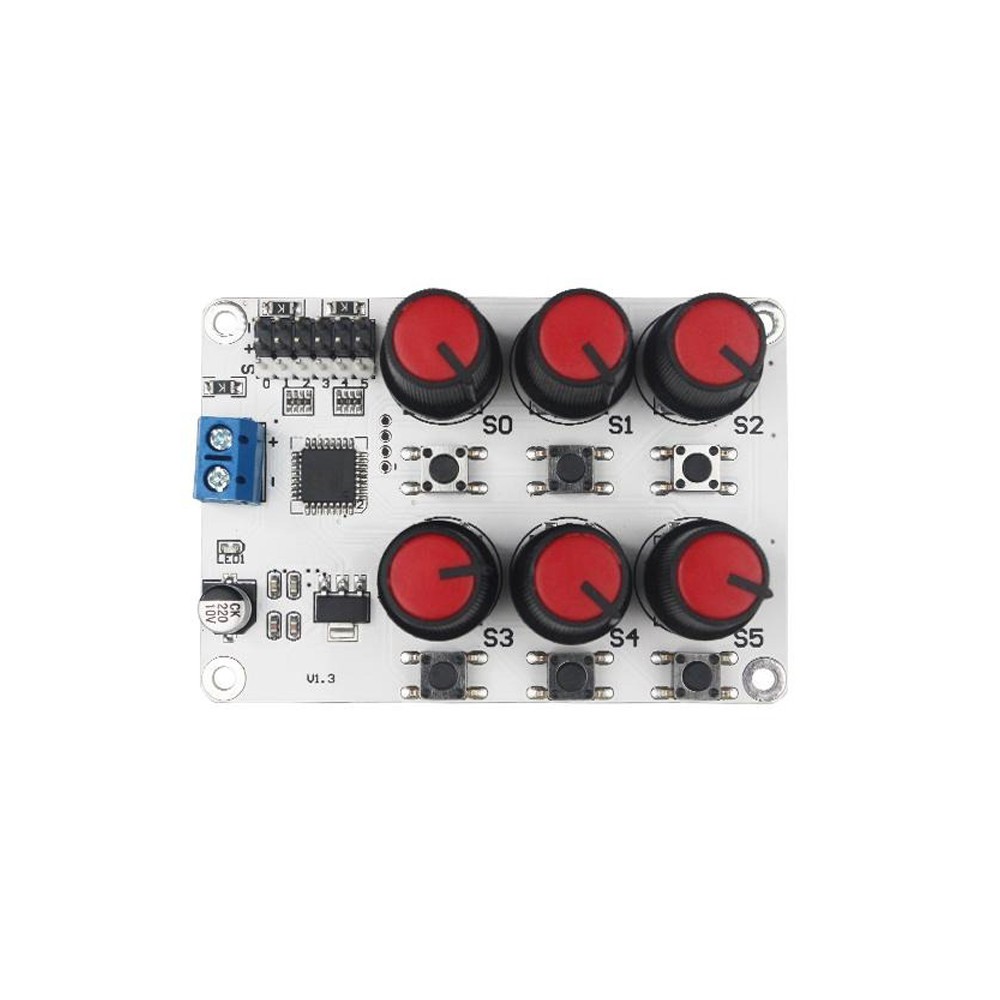 New 5-8.4V 6 Channel Servo Tester Rotary Knob Servo Driver Controller Board