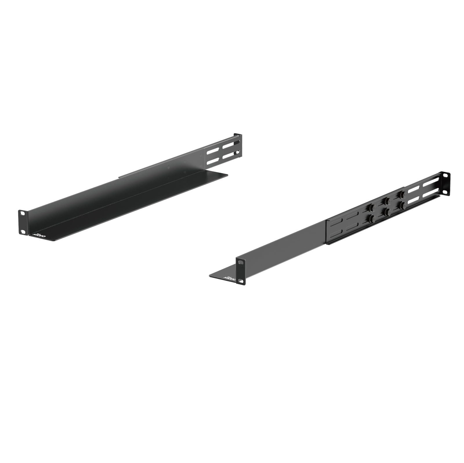 Tecmojo 1U Universal Rack Mount Rails,4-Post Server Rack Shelf Rail with 20.9-32