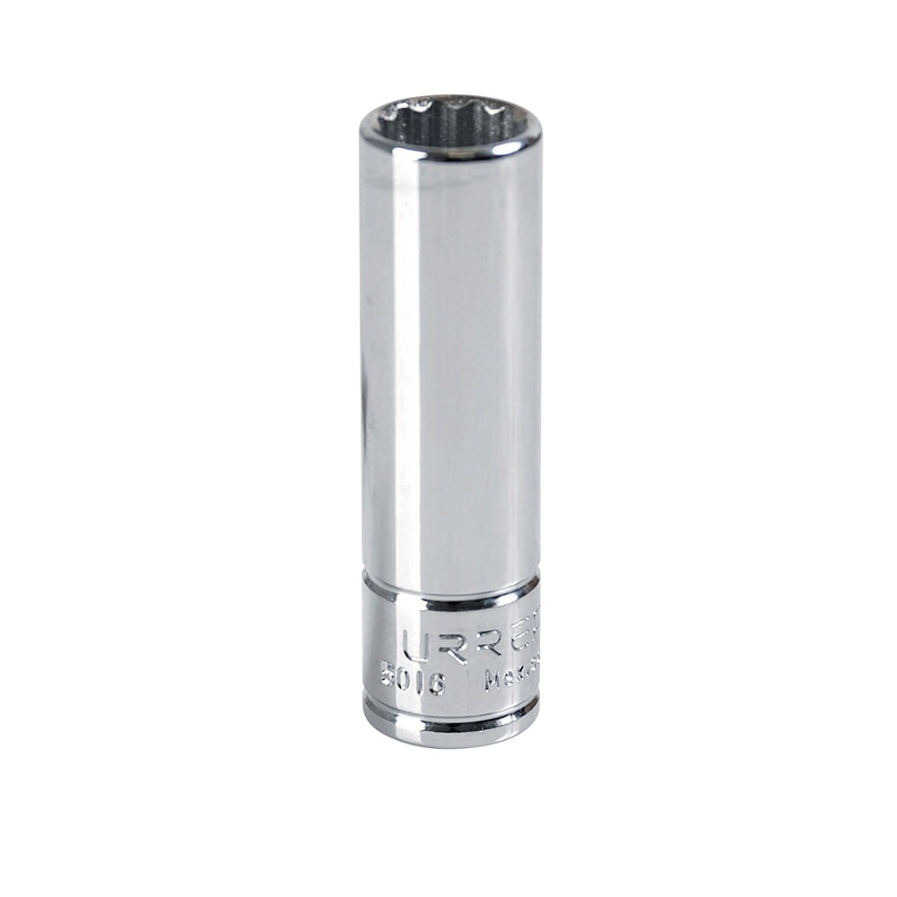 URREA 5016 3/8" Drive Chrome Deep Socket 12 Point 1/2"