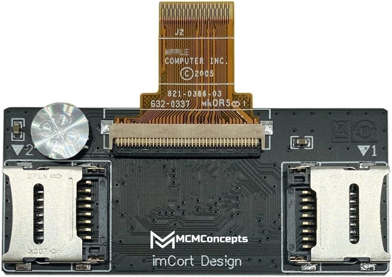 Dual Micro SD Adapter iPod 5G 6G 7G Video Classic Install IPC IPV Like iFlash 2x