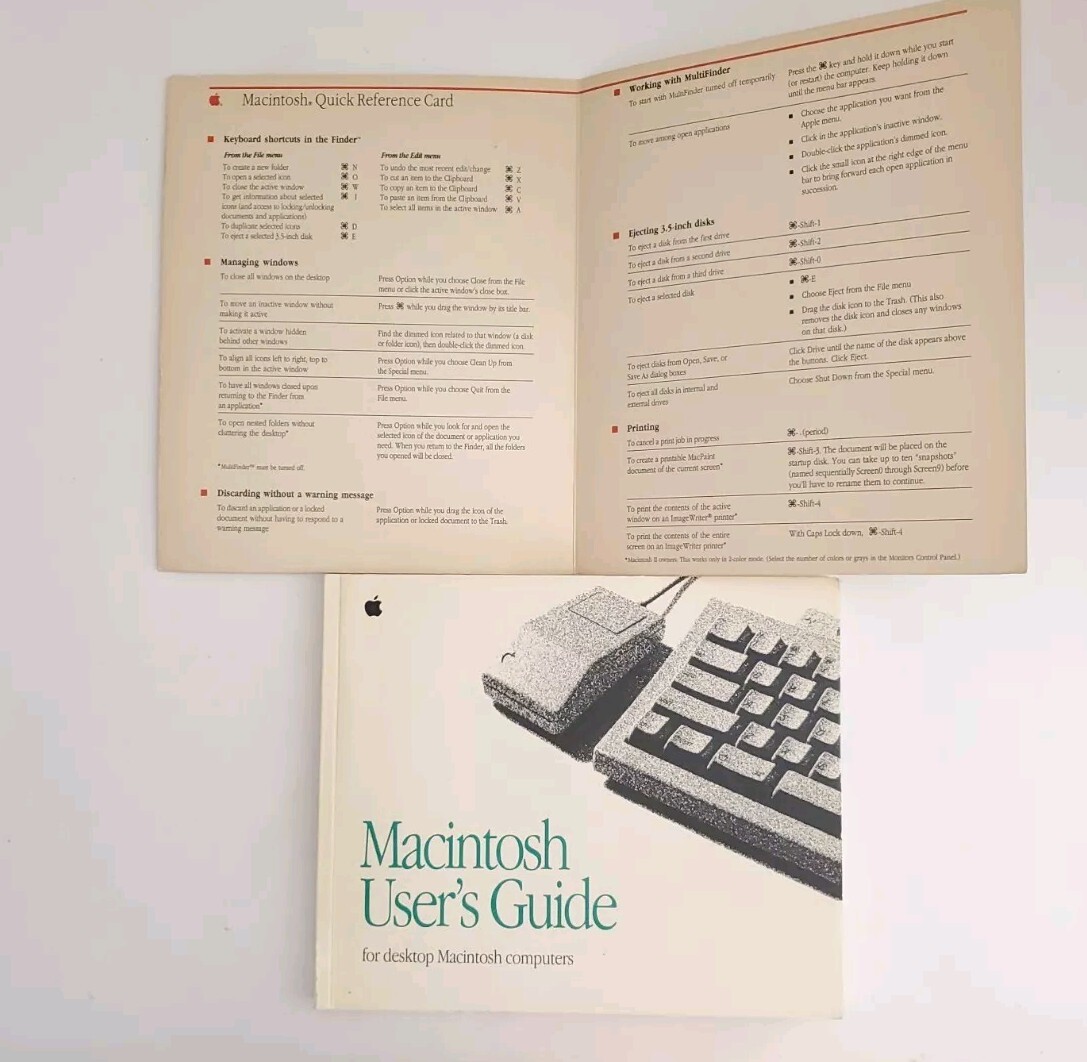 Apple Macintosh User Guides Manuals 6.0.4 HyperTalk Reference Card Beginner's