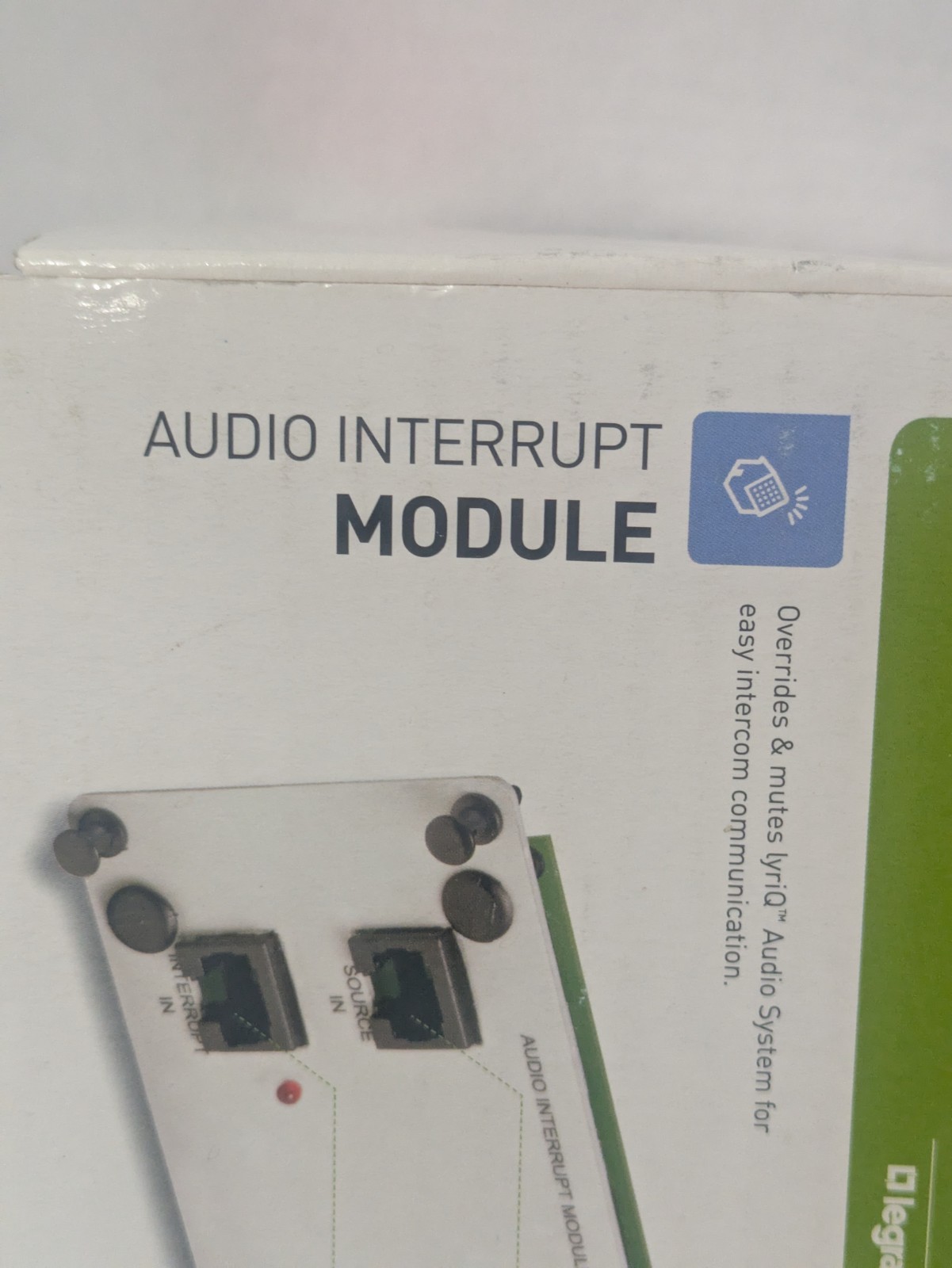 NEW On-Q Legrand lyriQ Audio Interrupt Module IC1001 Open Box Complete