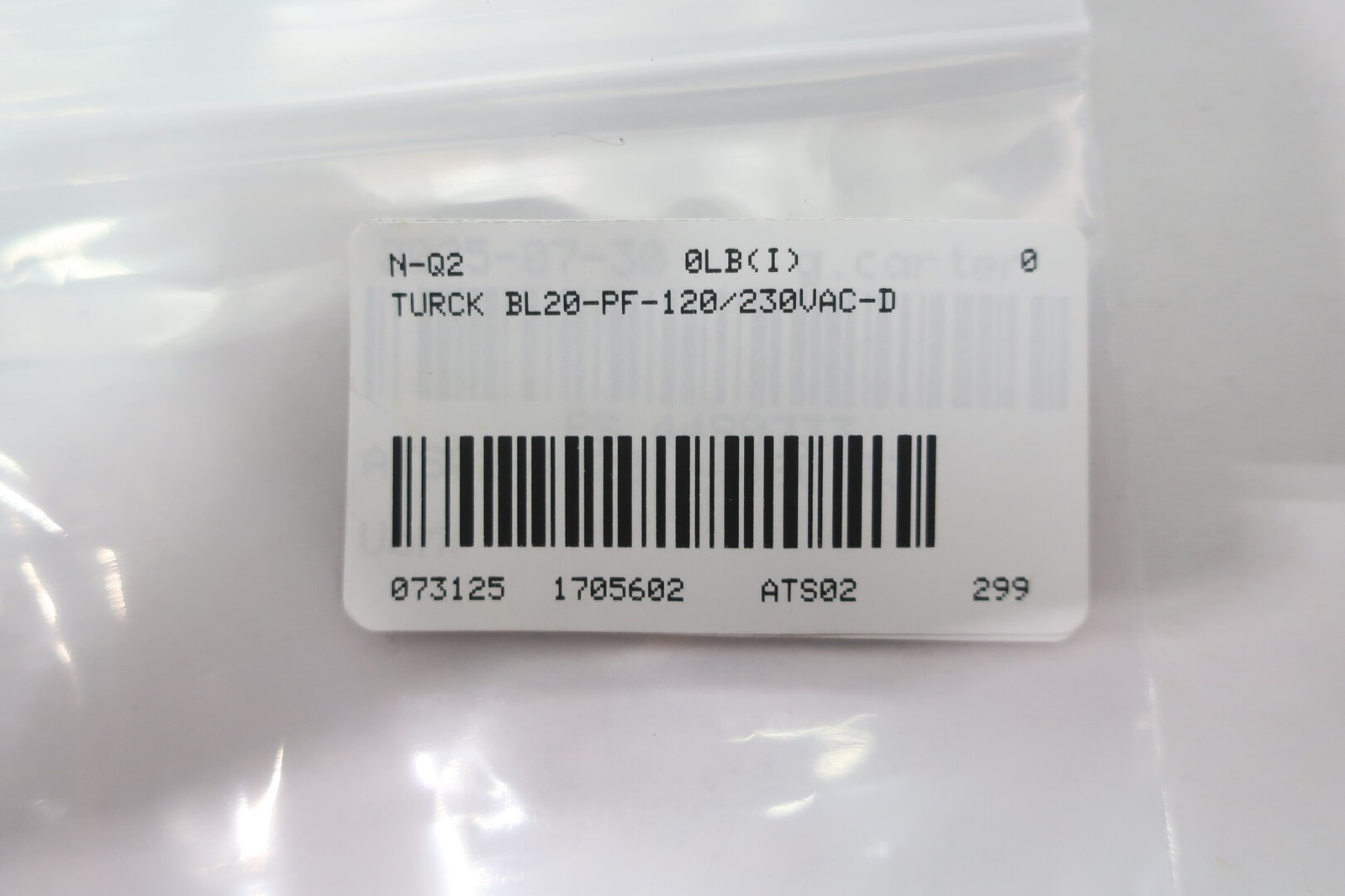 Turck BL20-PF-120/230VAC-D Power Feeding Module