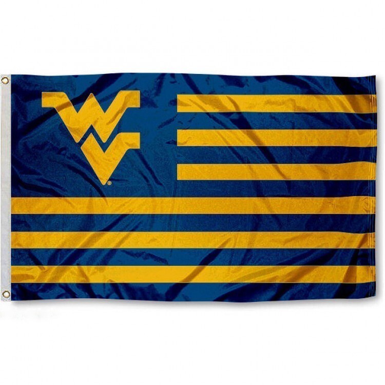 WEST VIRGINIA MOUNTAINEERS 3'X5' FLAG BANNER *FULL COLOR ON BOTH SIDES OF FLAG*