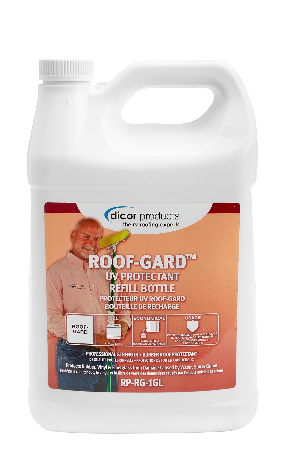 1 Gallon RV Roof Protectant Sun Oxidation Water Grime Guard Cleaner