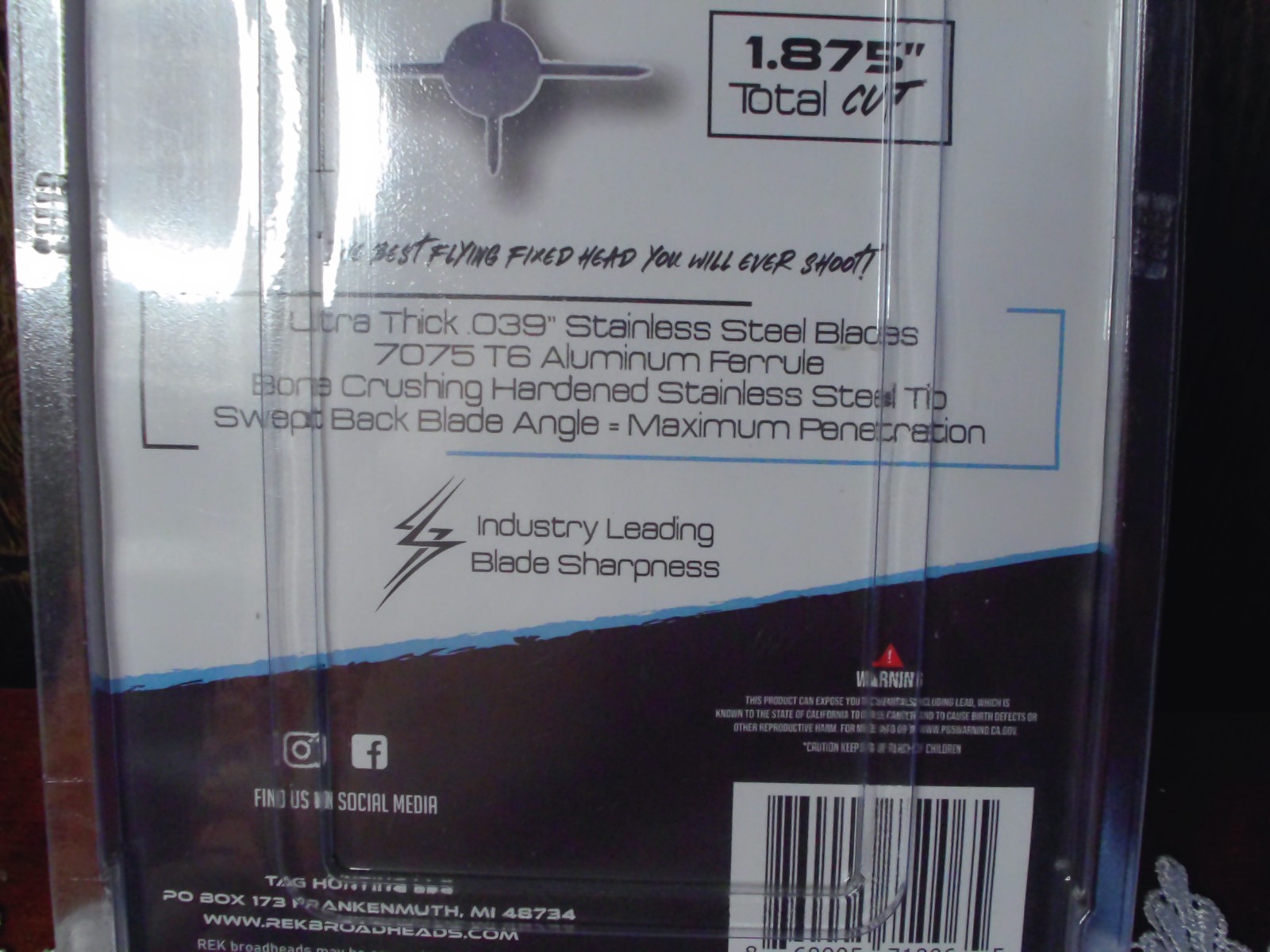 REK FX4 4 Blade Fixed Broadhead 100 Grain 3 Pack CROSSBOW APPROVED