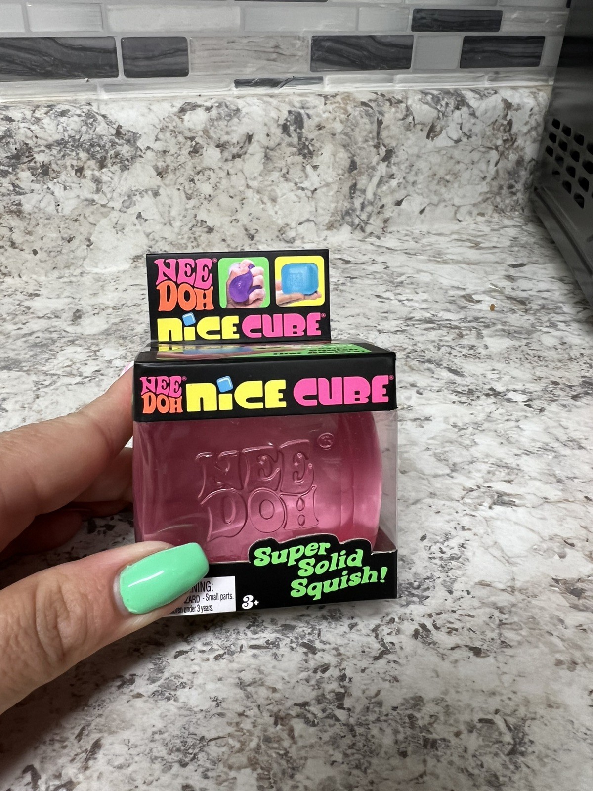 Pink Nee Doh Nice Cube