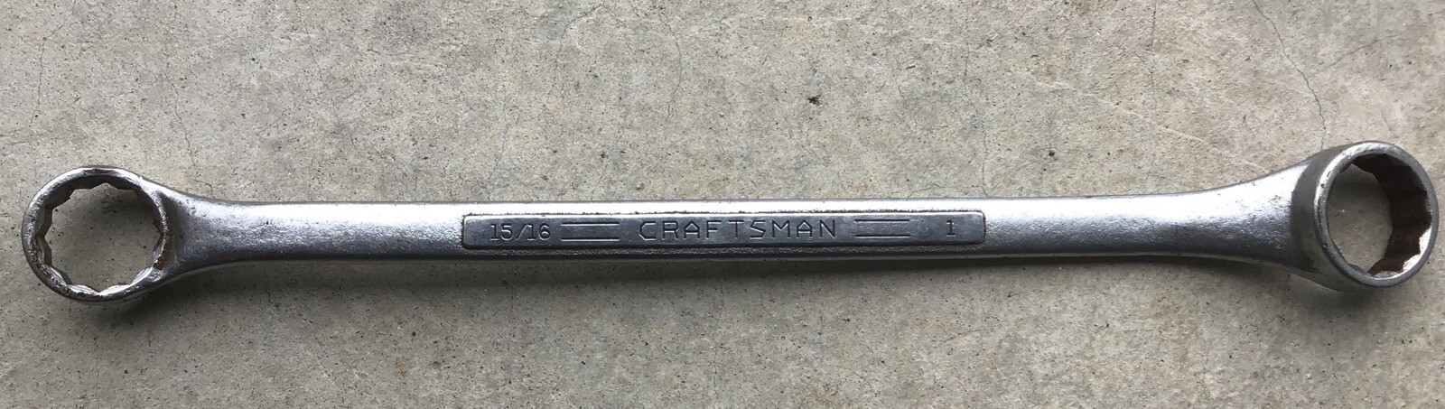 Vintage Craftsman V Series 15/16" X 1" Box End Wrench ~Forged in U.S.A.~