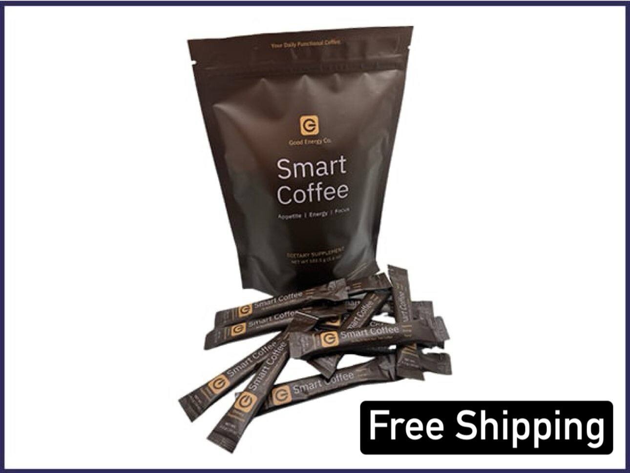 Good Energy-Smart Coffee- Focus,Mood,Fat Burn-Nootropic Instant Coffee-NEW