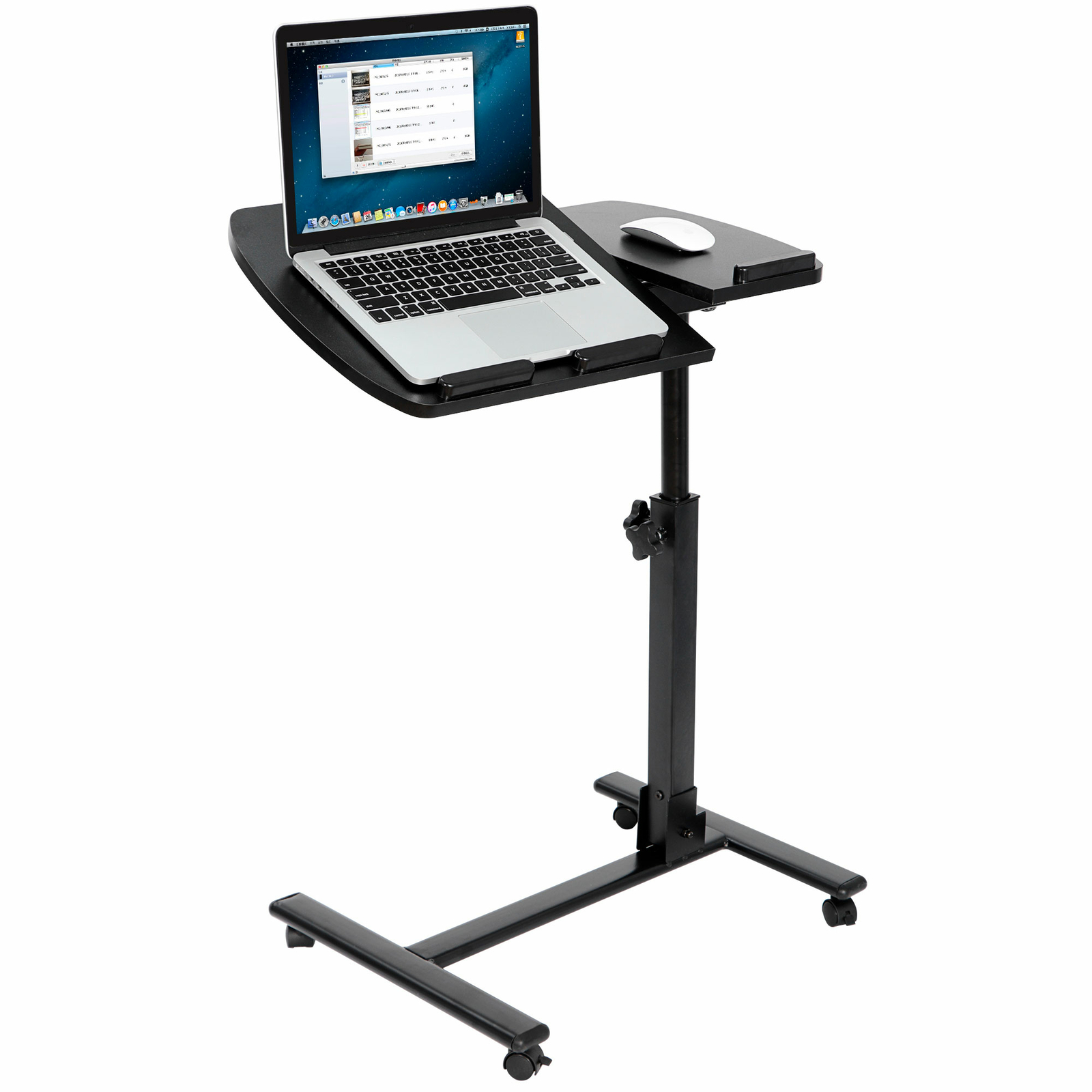 Rolling Laptop Desk Over Sofa Angle Height Adjustable Bed Notebook Table Stand