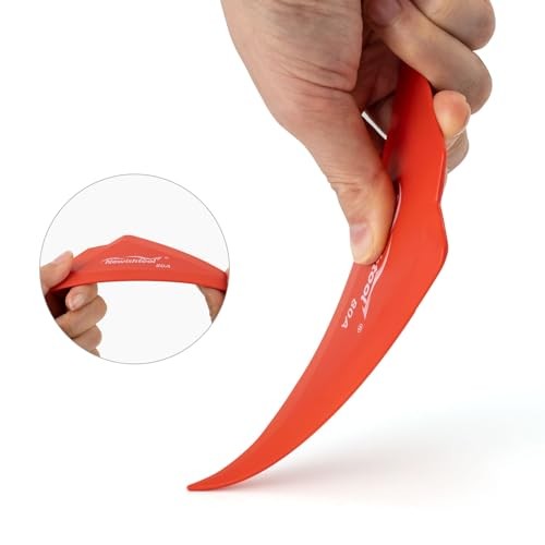 5-Pack Window Tint Tools Triangle Squeegee, 80A Hardness Multi-Edge Red